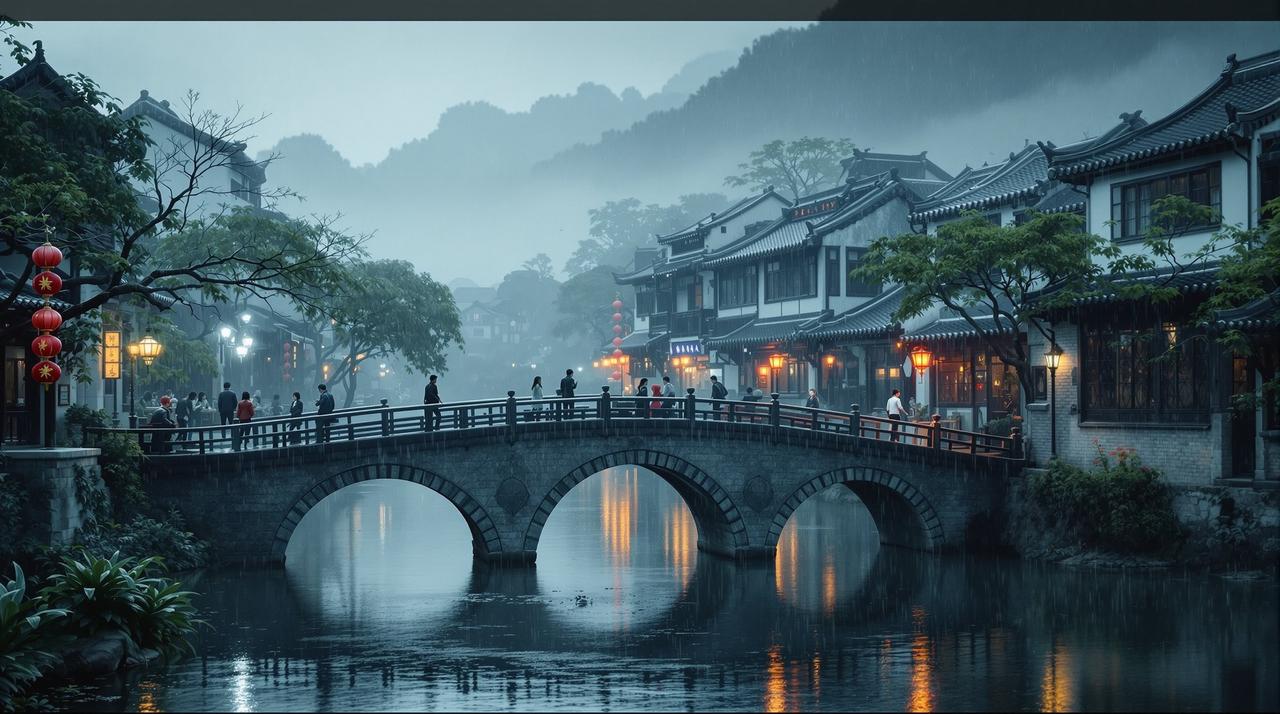 飞鸟影院出品《江南烟雨》-民国爱情传奇高清海报